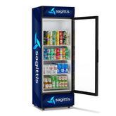 24 in. One-Door Merchandiser Refrigerator - 12 Cu Ft. MDR-1GD-12C. - Wrap